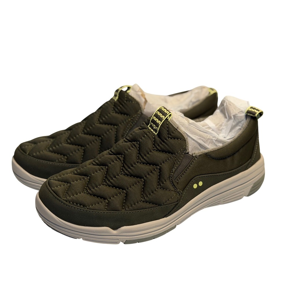Ryka Slip-On Shoes Quilted Black Water-Repellent Ava3 Comfort Sneakers SZ 8